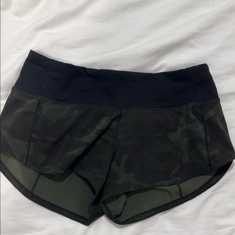 Women's camo lululemon shorts